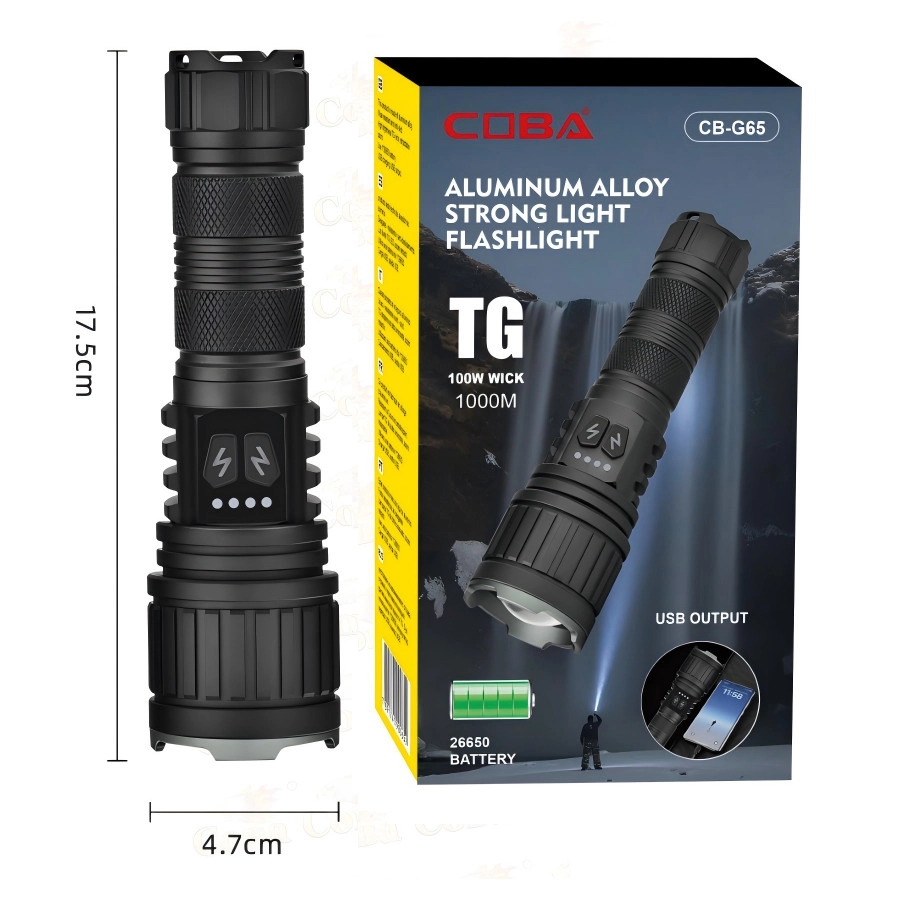 Bedotech BD-14 10W TG LED Alüminyum Alaşımlı Zoomlu Type-C Şarjlı El Feneri