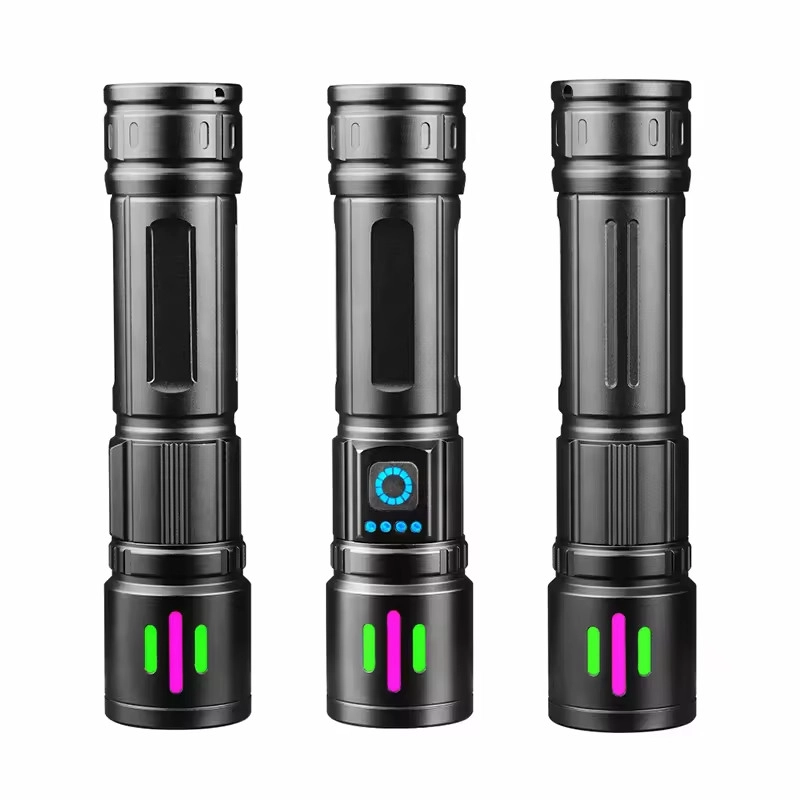 Bedotech BD-15 6.4W TG LED Çok Fonksiyonlu Alüminyum Alaşımlı Zoomlu Type-C Şarjlı El Feneri