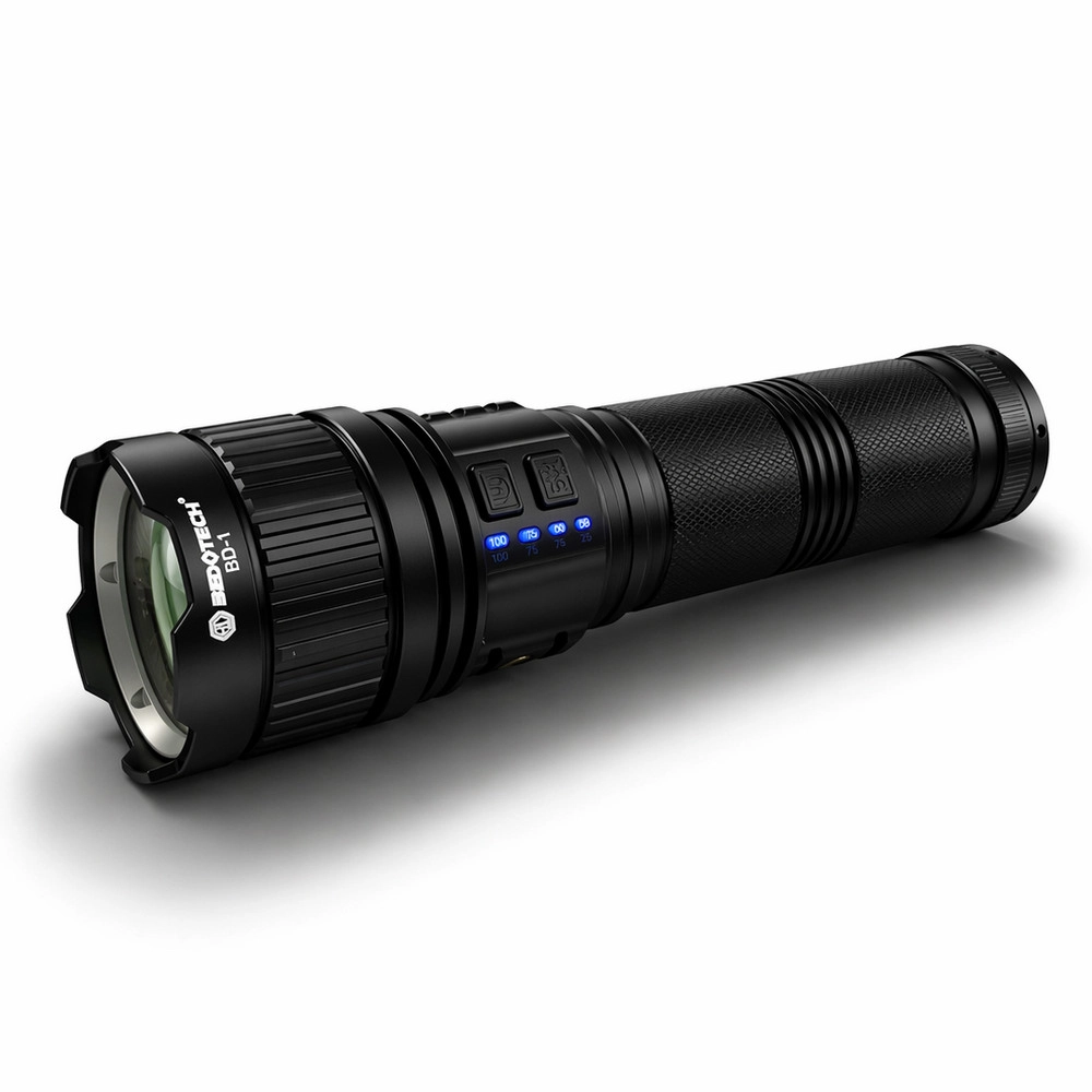 Bedotech BD-1 30W TG LED Alüminyum Alaşımlı Zoomlu Type-C Analog Pil Göstergeli Şarjlı El Feneri