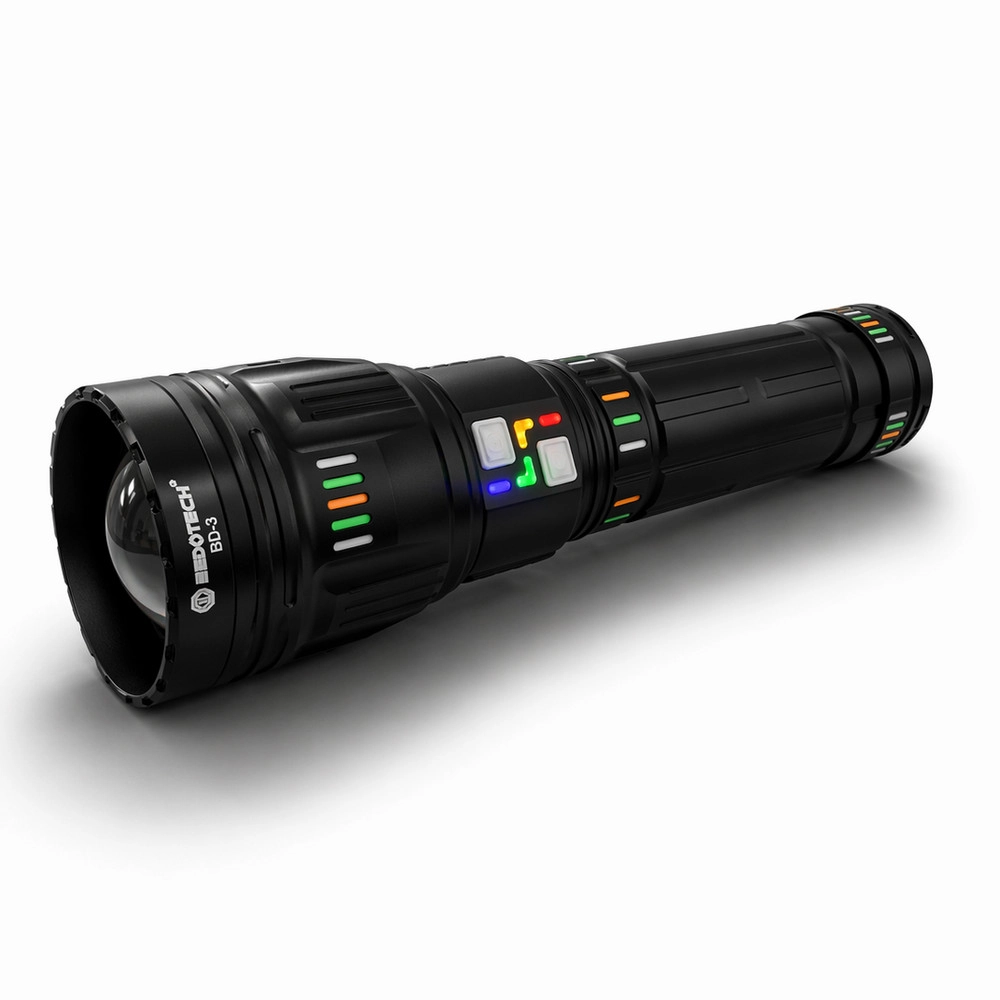Bedotech BD-3 60W TG LED Alüminyum Alaşımlı Zoomlu Type-C Renkli Pil Göstergeli Şarjlı El Feneri