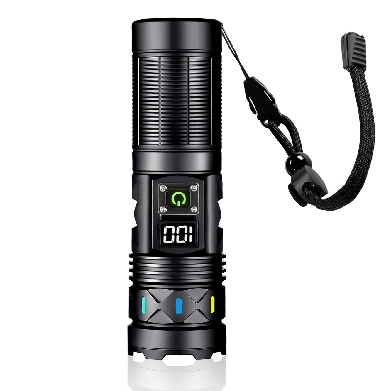 Bedotech BD-5 30W TG LED Alüminyum Alaşımlı Zoomlu Type-C Dijital Göstergeli Şarjlı El Feneri