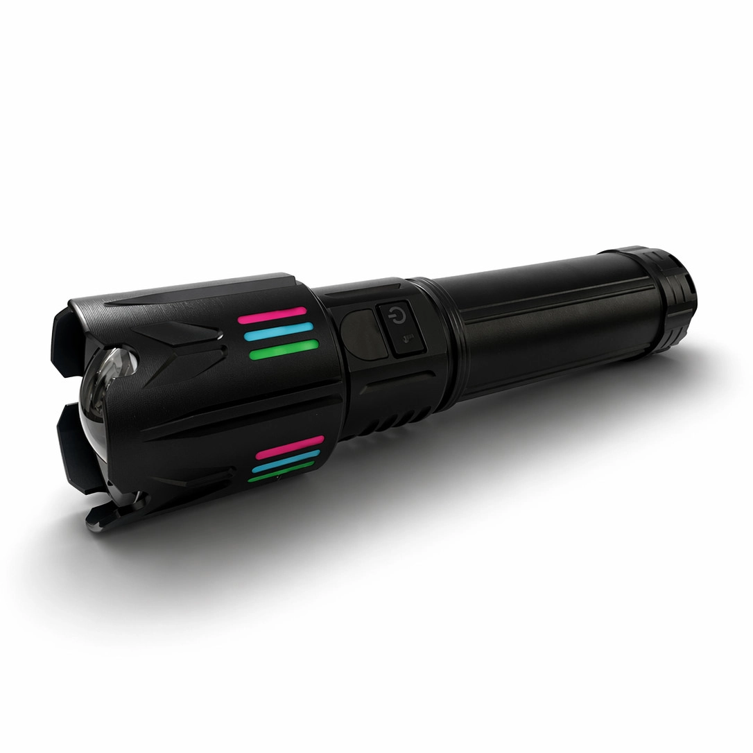 Bedotech BD-5501 50W TG LED Alüminyum Alaşımlı Zoomlu Dijital GÖstergeli Type-C Şarjlı El Feneri