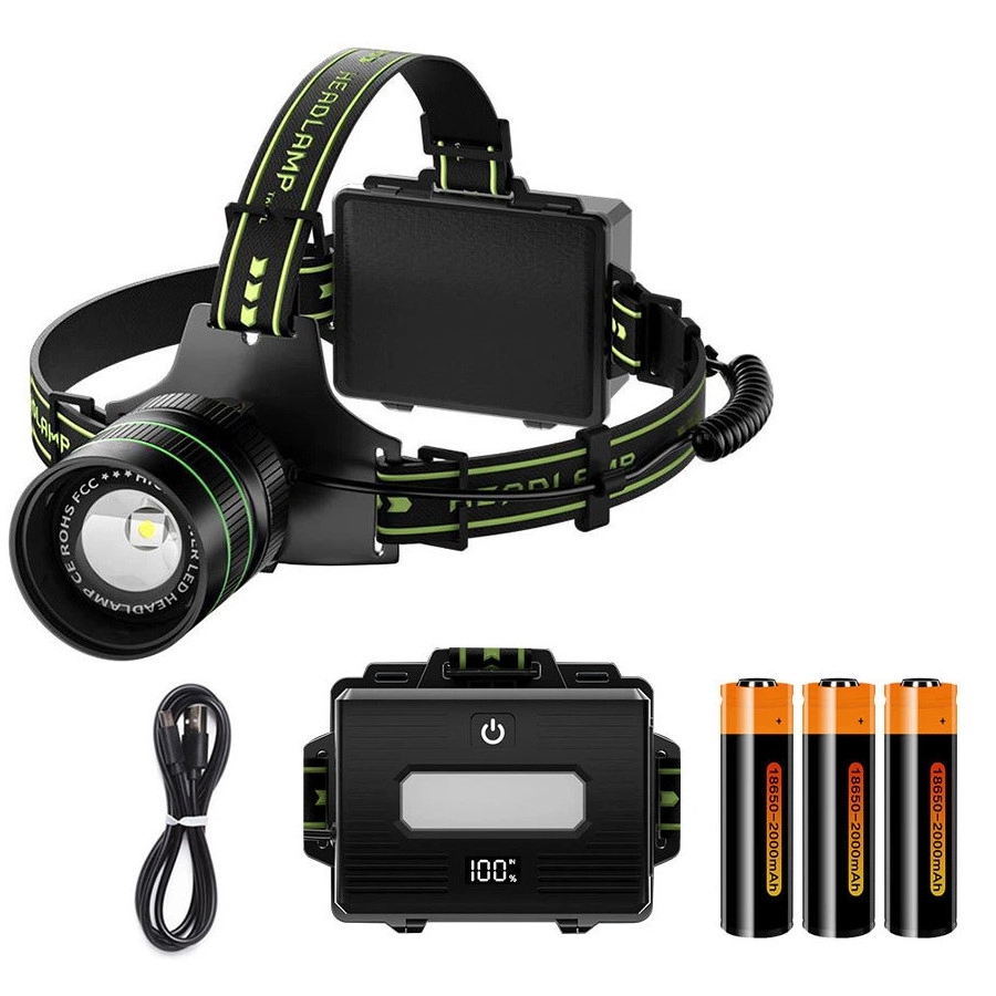 Bedotech BD-9 60W TG + SMD LED Alüminyum Alaşımlı Zoomlu Type-C Şarjlı Sensörlü Kafa Feneri