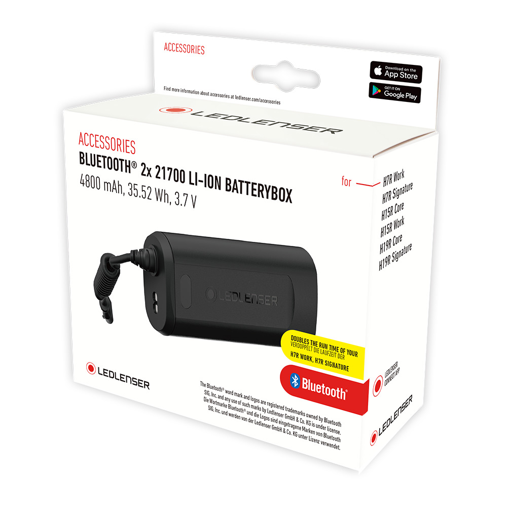 Ledlenser 21700x2 Bluetooth Batterybox Şarjlı Pil
