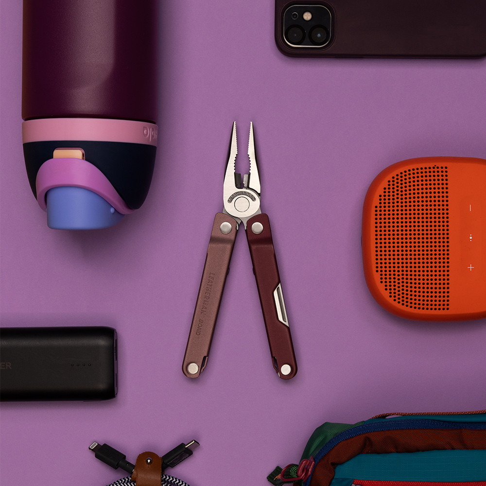 LEATHERMAN Bond Heathered Cranberry Fonksiyonlu Çakı