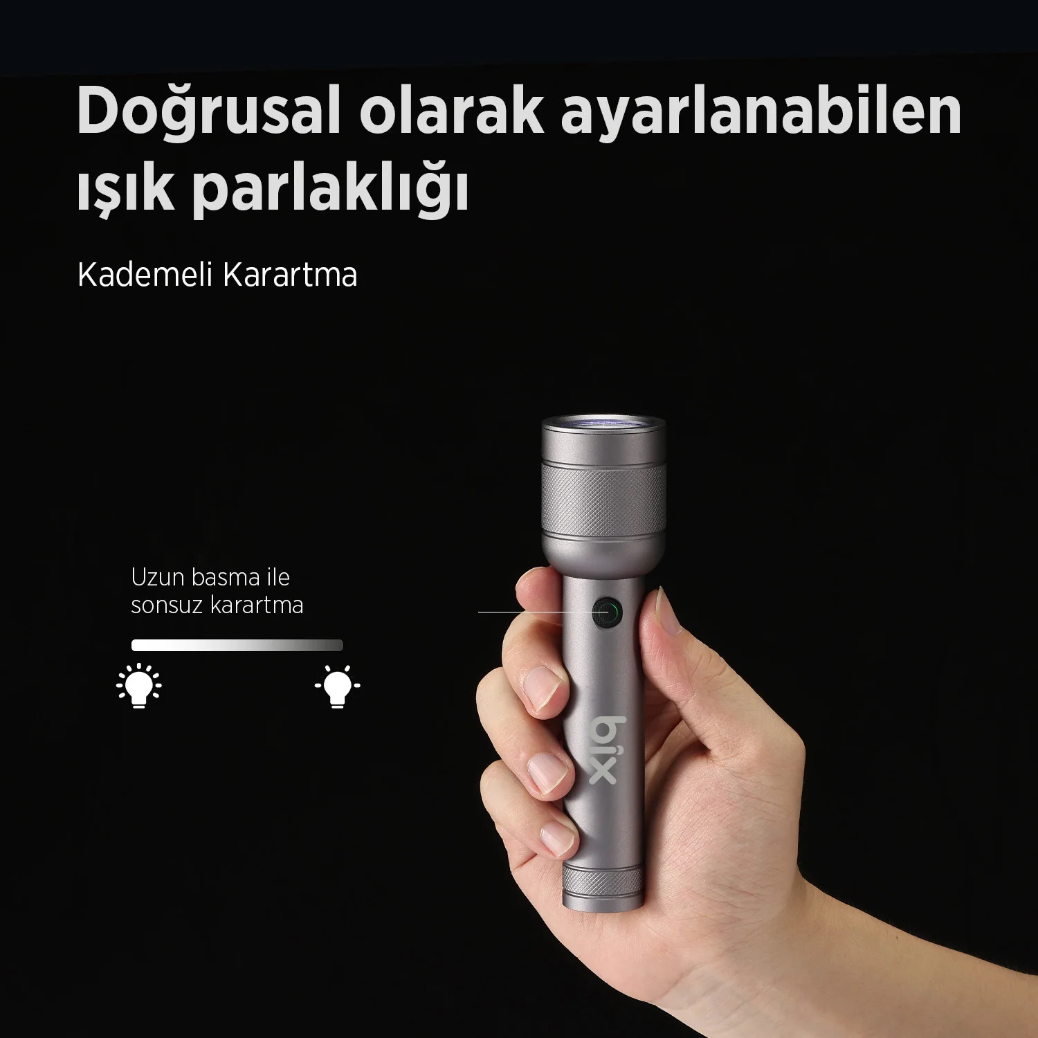Bix BX2186FL 10W LED Max. 910 Lümen Parlaklık Şarj Edilebilir Çok Modlu Kompakt El Feneri