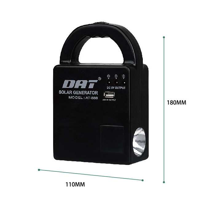 Dat%20AT-888%20USB%20Mobil%20Şarj%20Fonksiyonuna%20Sahip%20Taşınabilir%20Solar%20Şarj%20Aydınlatma%20Sistemi