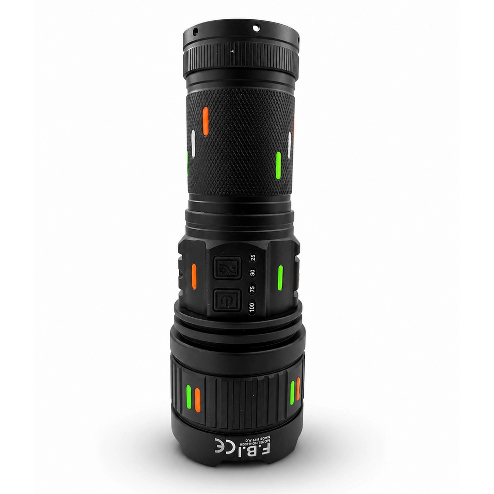 F.B.I Pro F-3001 Alüminyum TG LED Güç Göstergeli Type-C Şarjlı El Feneri