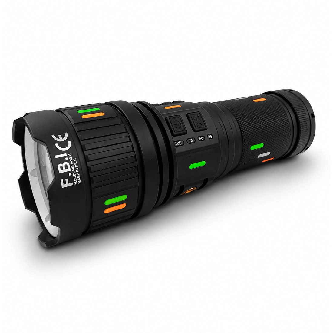 F.B.I Pro F-3001 Alüminyum TG LED Güç Göstergeli Type-C Şarjlı El Feneri