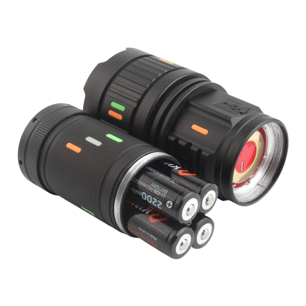 F.B.I Pro F-3001 Alüminyum TG LED Güç Göstergeli Type-C Şarjlı El Feneri