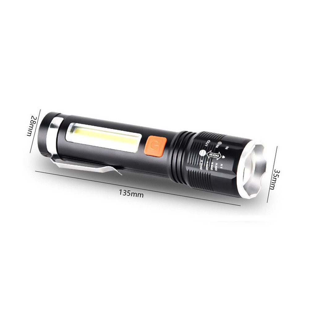 Gold Orion KM-102 4 Modlu Tip-C Şarjlı Zoomlu Taktikal El Feneri