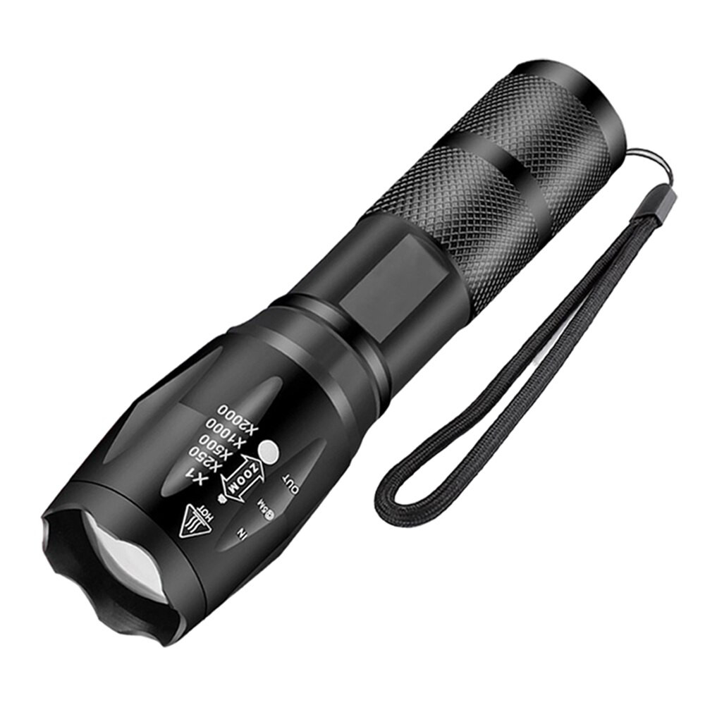Gold Orion KM-108 T6 LED Şarjlı El Feneri 5 Modlu 200 Metre Işık Mesafesi