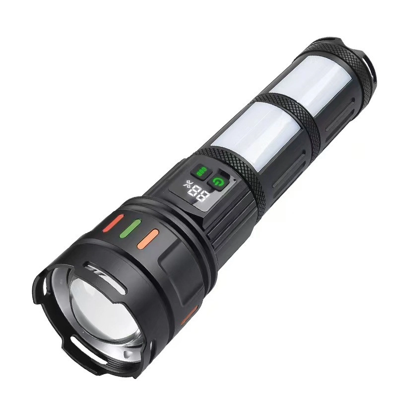 Gold Silver GS-15850 110Watt Lümen Ateş Yakabilen Büyük Şarjlı Pilli Profesyonel Şarjlı El Feneri