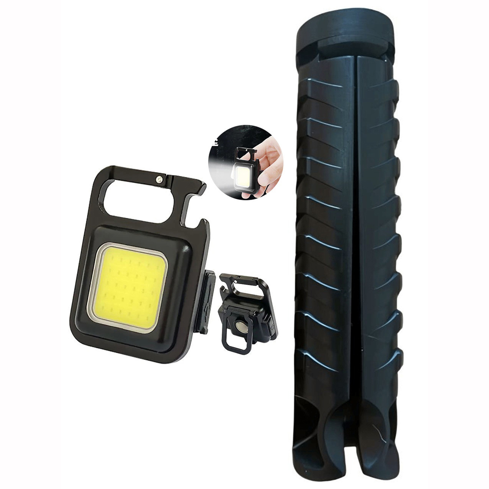 Gold Silver GS-465 Tripotlu USB Şarj Edilebilir Anahtarlık Fener