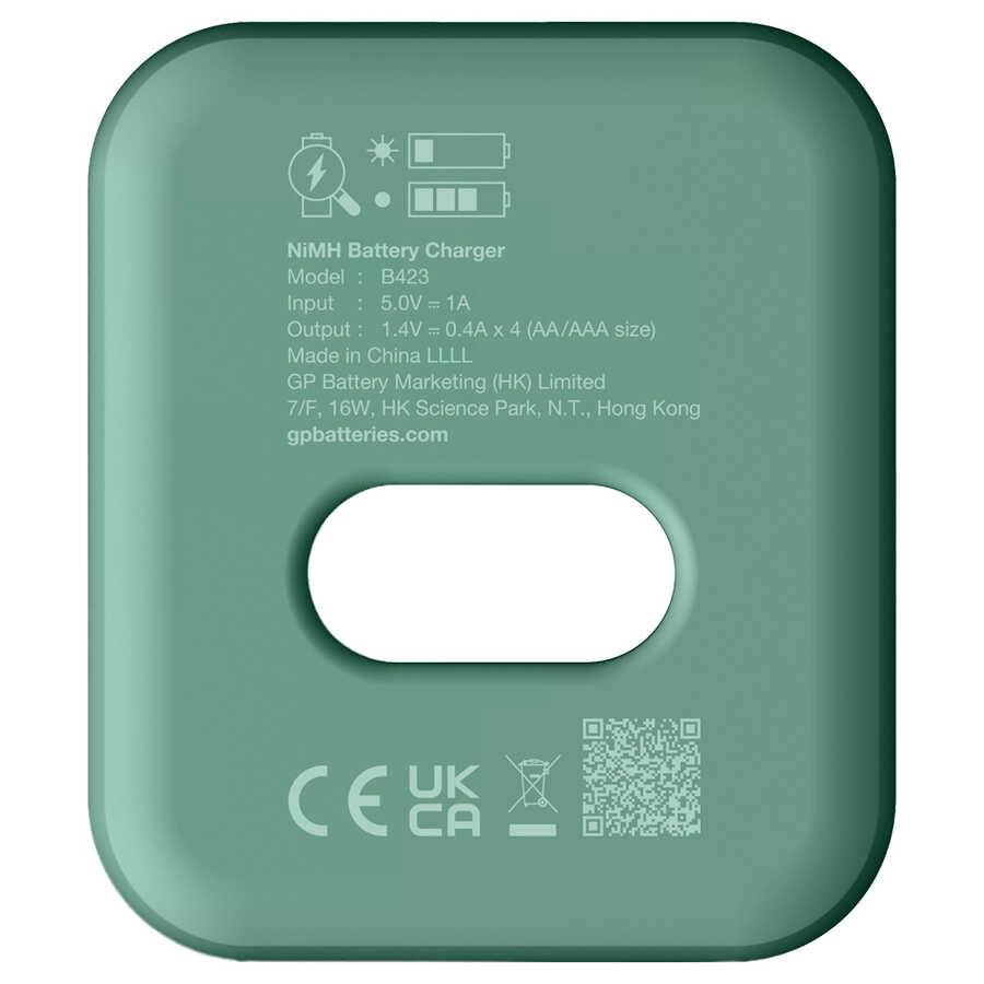 GP B423 Pil Şarj Aleti + 2600 mAh 4’lü Şarjlı AA Kalem Pil