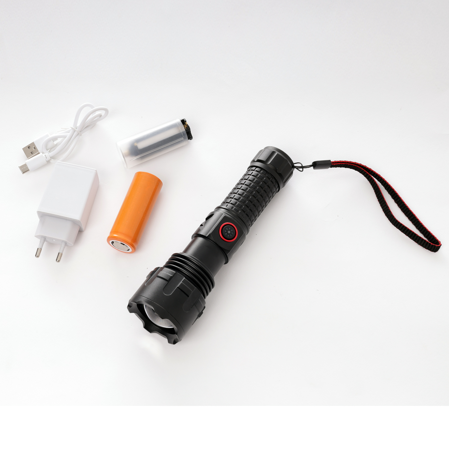 Powerdex PD-6696 Yağmur Suyu Geçirmez 15Watt Süper LED Profesyonel Şarjlı El Feneri