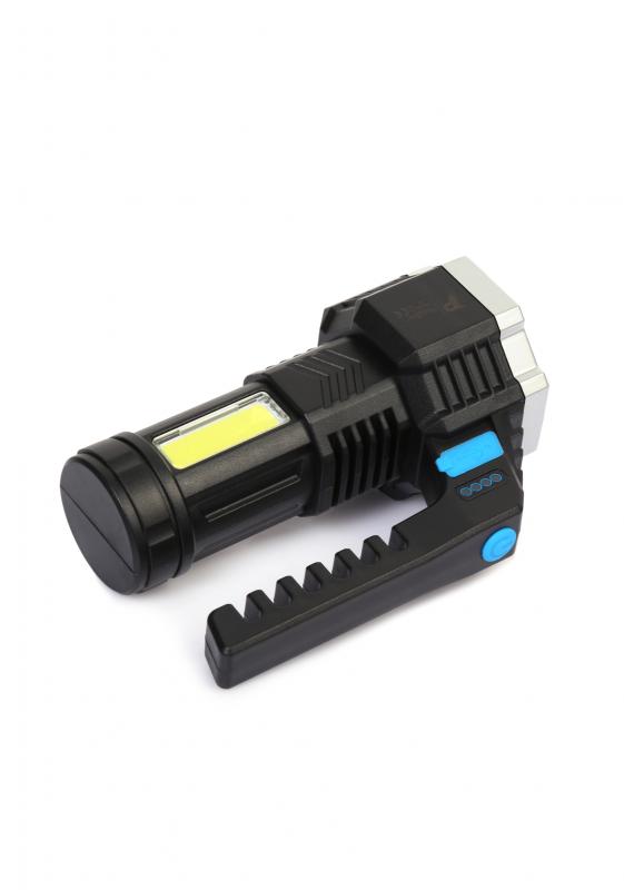 PeakStar PS-3879 7*XPE + COB LED USB Şarjlı Göstergeli El Feneri