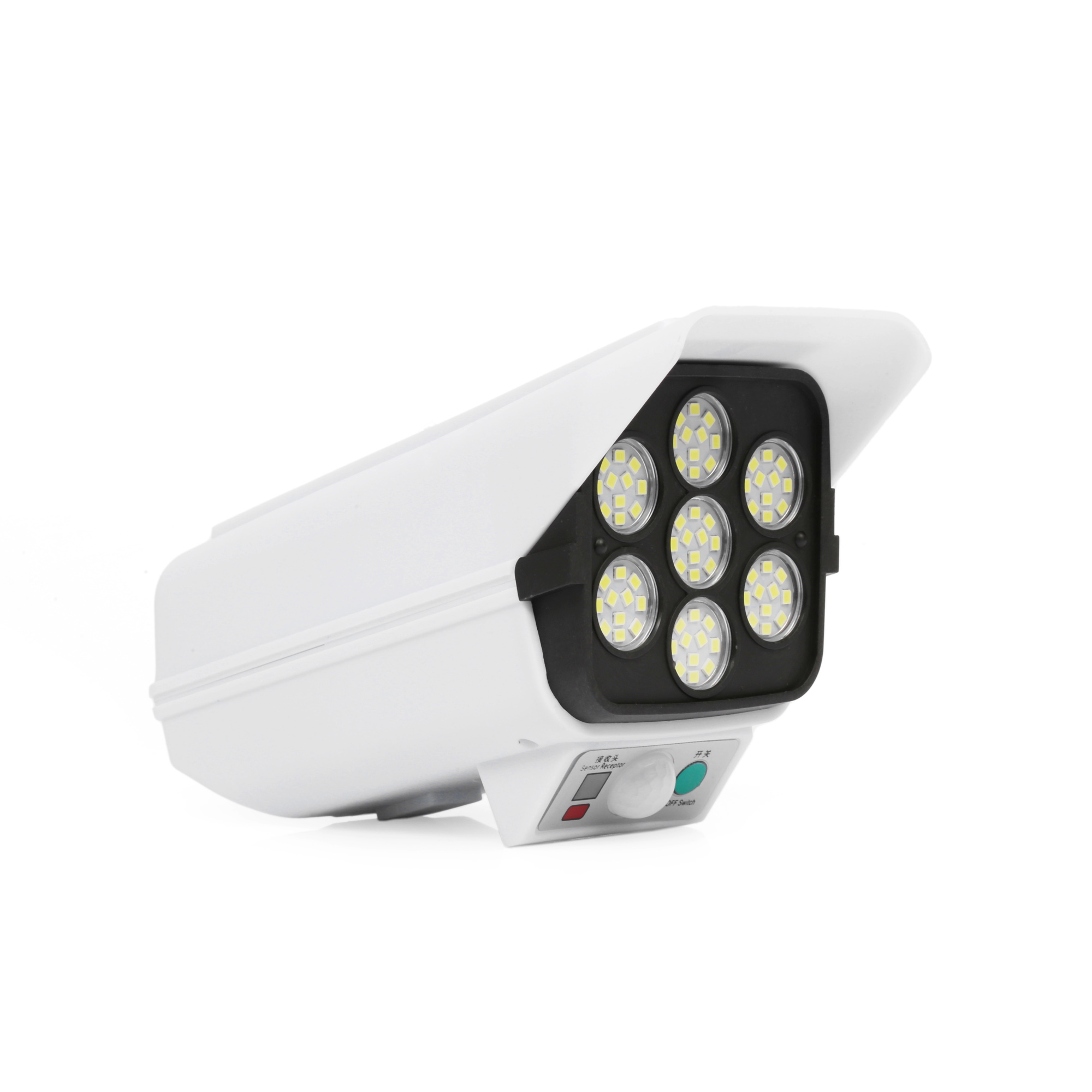 Pocketman KL-2178B 77 LED Kamera Görünümlü Hareket Sensörlü Ayarlanabilir Su Geçirmez Solar Aydınlatma