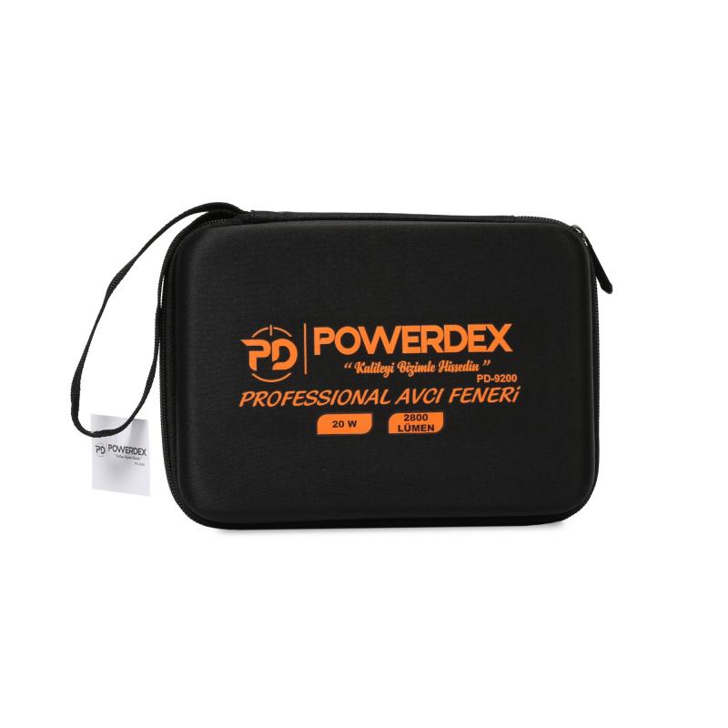 Powerdex PD-9200 20Watt Süper Güçlü LED Profesyonel Şarjlı El Feneri