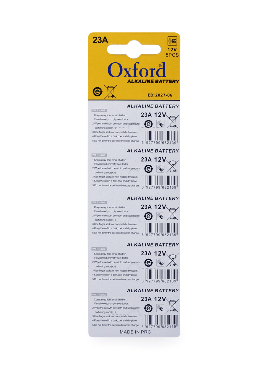 Oxford 23A MN23 V23A V23GA 12 Volt Alkalin Pil 100’lü Paket