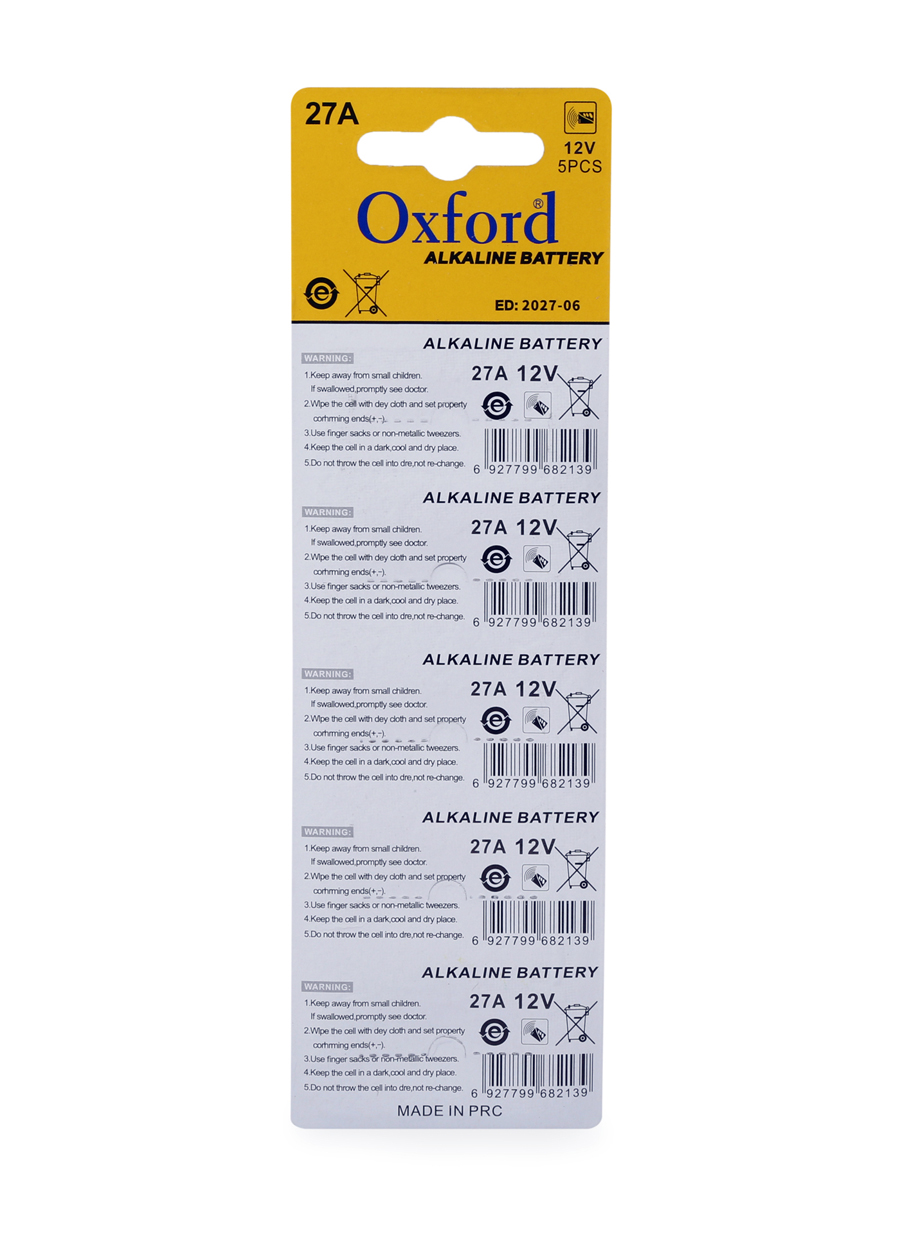 Oxford 27A MN27 V27A V27GA 12 Volt Alkalin Pil 100’lü Paket