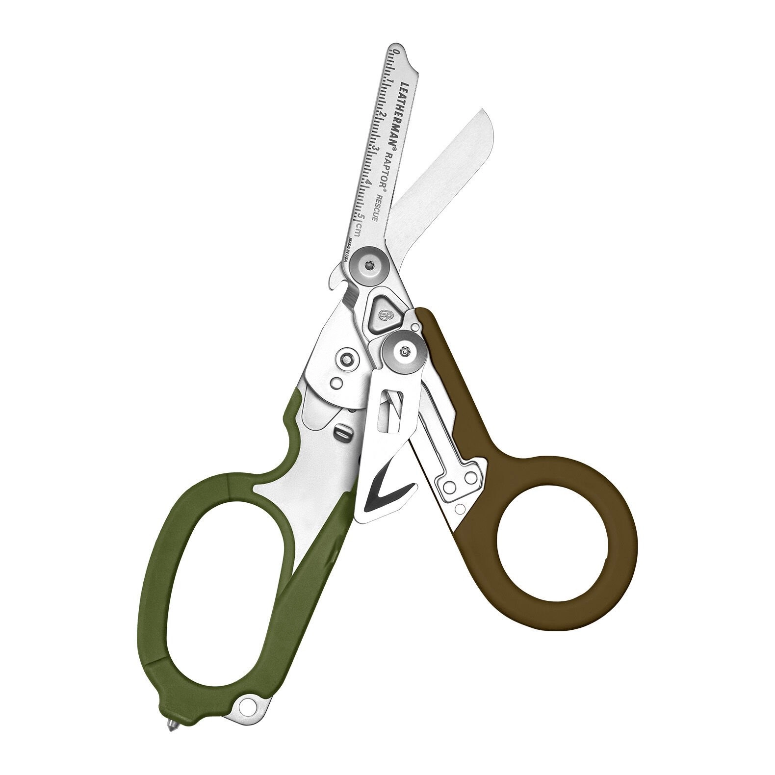 Leatherman Raptor Rescue Woodland: 6 Fonksiyonlu Profesyonel Acil Müdahale Makası
