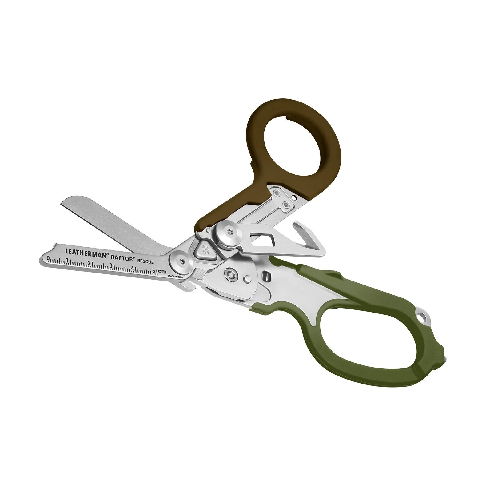 Leatherman Raptor Rescue Woodland: 6 Fonksiyonlu Profesyonel Acil Müdahale Makası