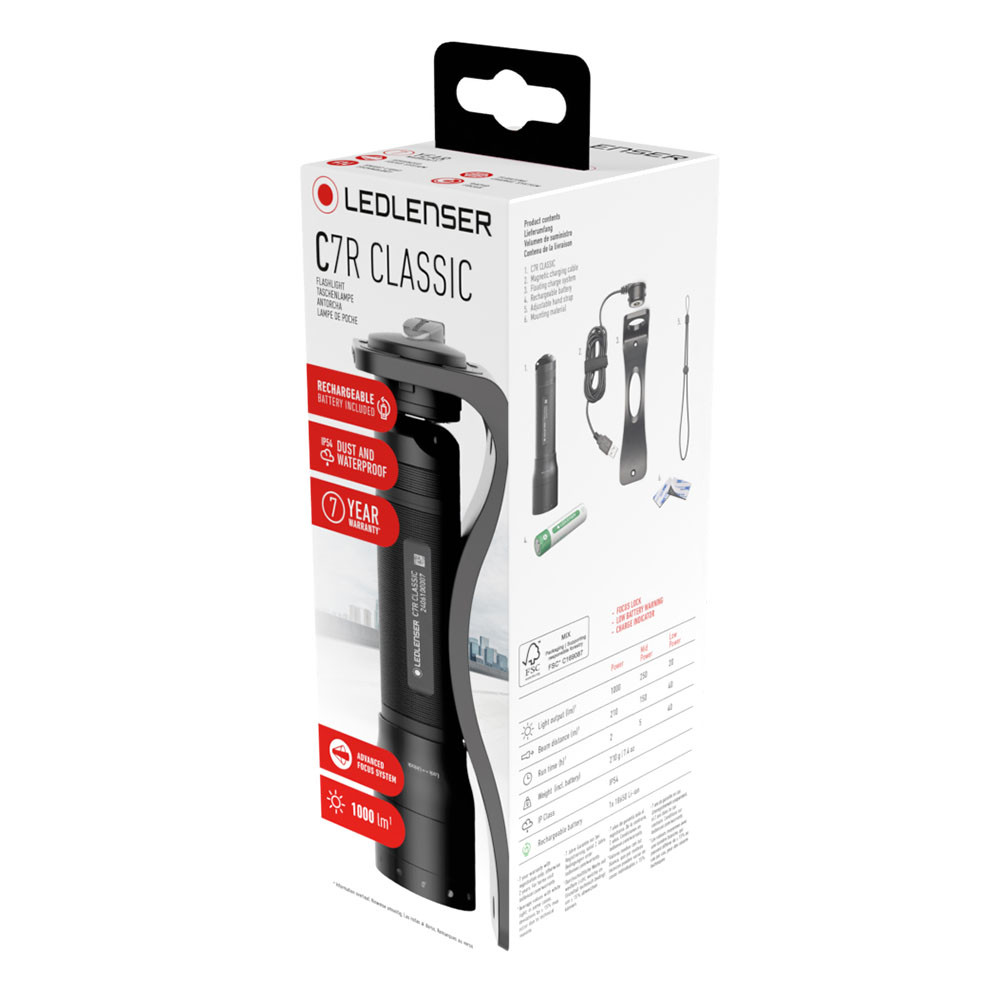 Ledlenser C7R Classic 1000 Lümen Şarjlı El Feneri