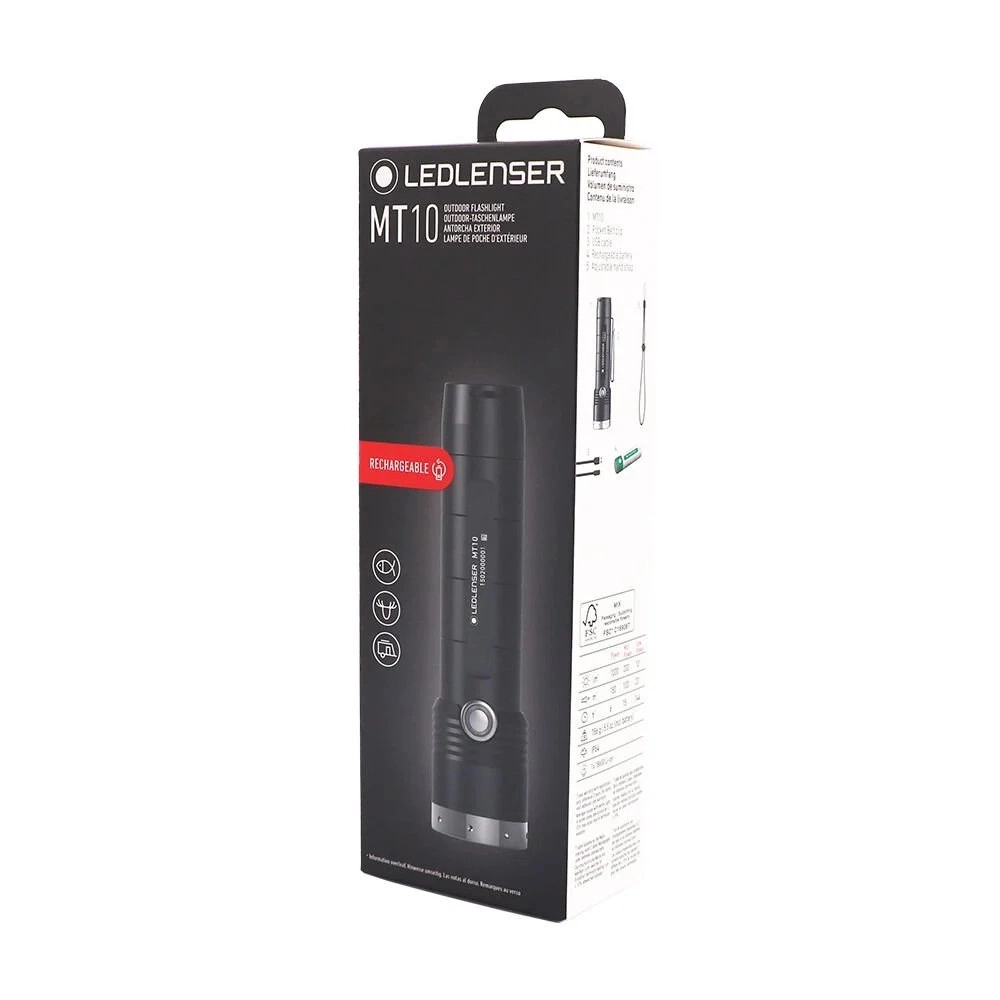 Ledlenser MT10 1000 Lümen Şarjlı El Feneri Flex3 Powerbank Seti