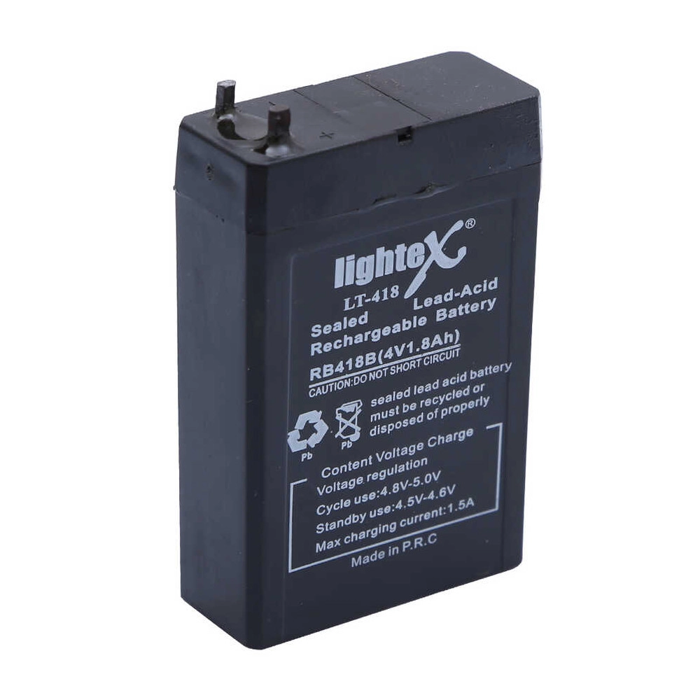Lightex LT-418 4V 1.8Ah Işıldak Fener Aküsü