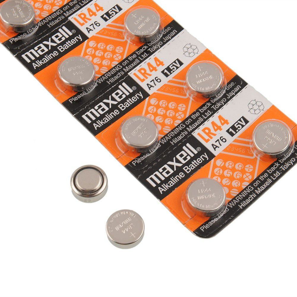 Maxell LR44 AG13 SR44 A76 1.5V Alkalin Saat Pili 50 Adet