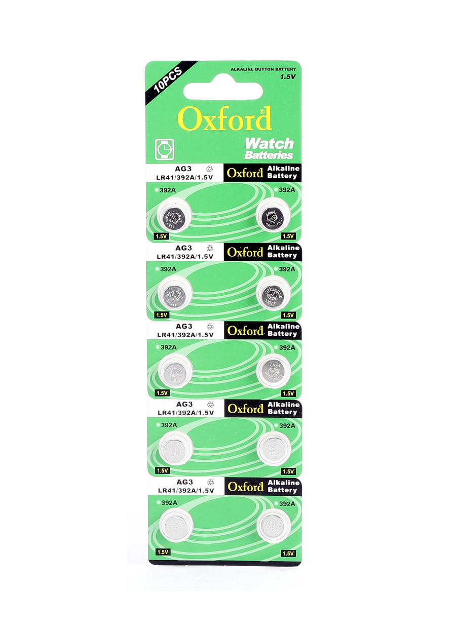 Oxford AG3 LR41 392 SR41 1.5V Alkalin Saat Pili 10 Adet