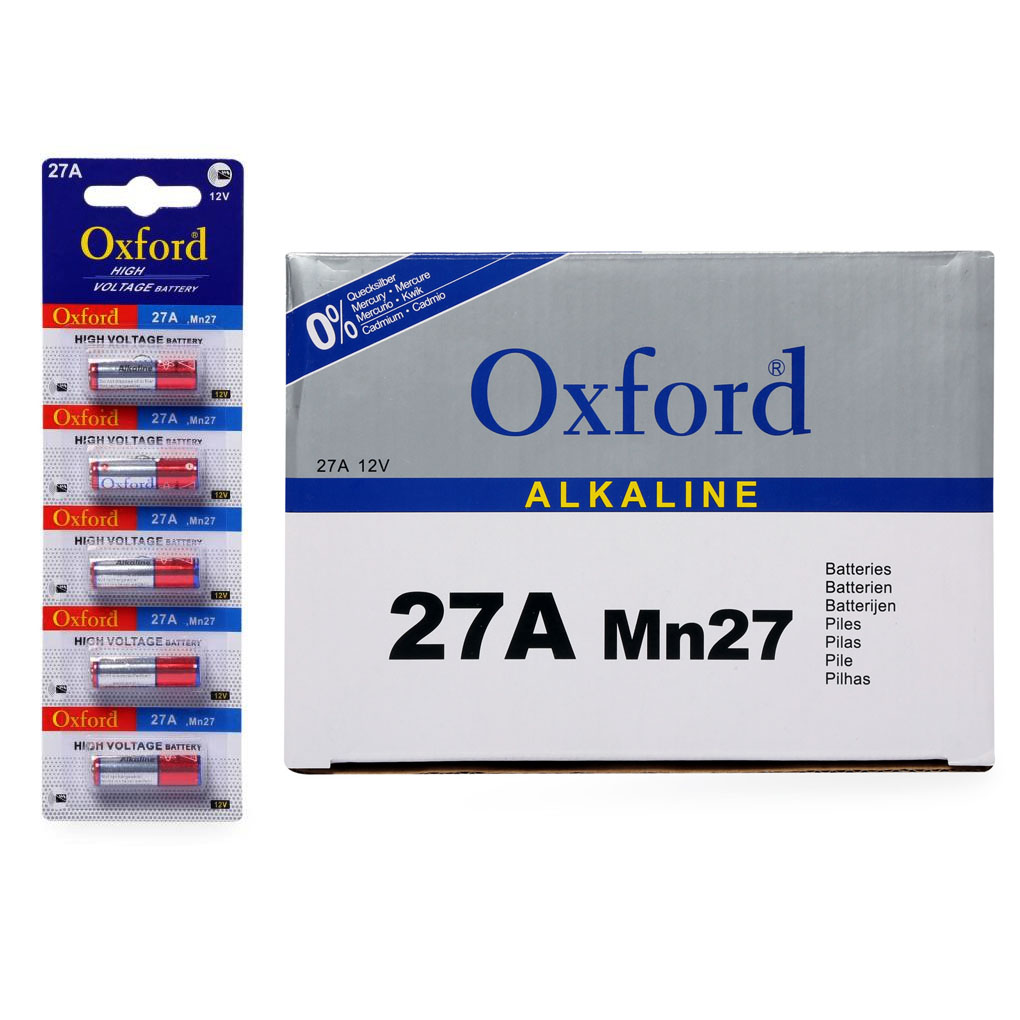 Oxford 27A MN27 V27A V27GA 12 Volt Alkalin Pil 100’lü Paket
