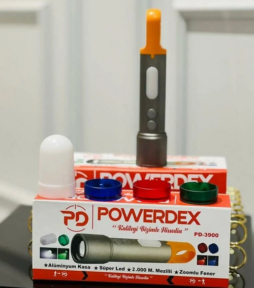 Powerdex PD-3900 Ultra Parlak COB Led 9 Modlu Askılı Şarjlı El Feneri
