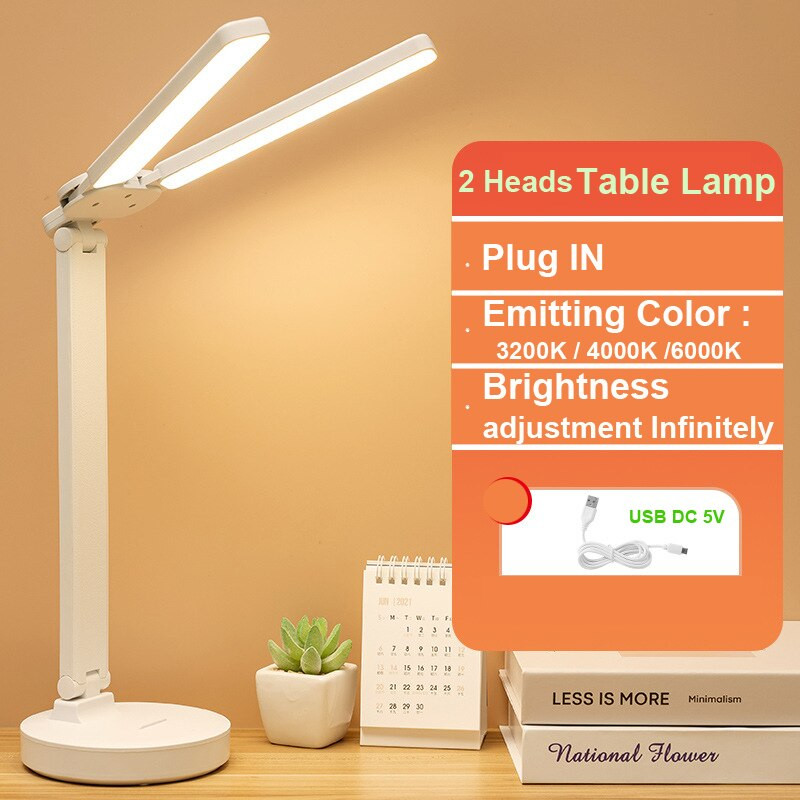 PeakStar PS-1960 Şarjlı Dokunmatik 3 Renk 40 Led Çalışma Okuma Işığı Çocuk Odası Ambiyans Modlu Gece Lambası
