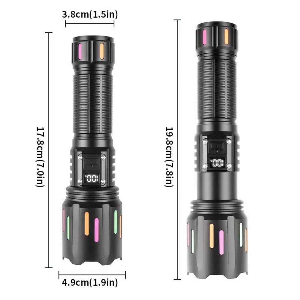PeakStar PS-9954 30W Zoomlu Led Powerbank Özellikli Şarjlı Profesyonel El Feneri