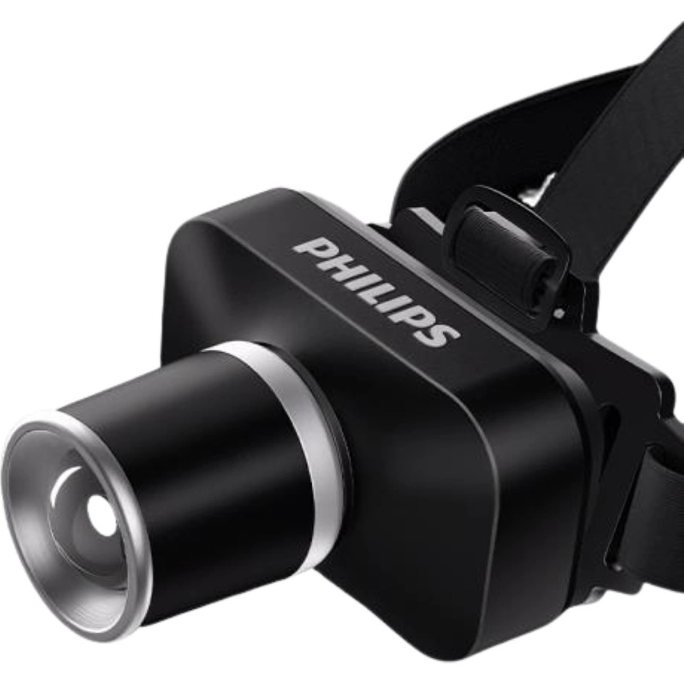 Philips SFL3347 Zooming Özellikli Max. 650 Lümen 15W LED Kafa Lambası Type-C Şarjlı IP44 Suya Dayanıklı Ayarlanabilir Kafa Feneri