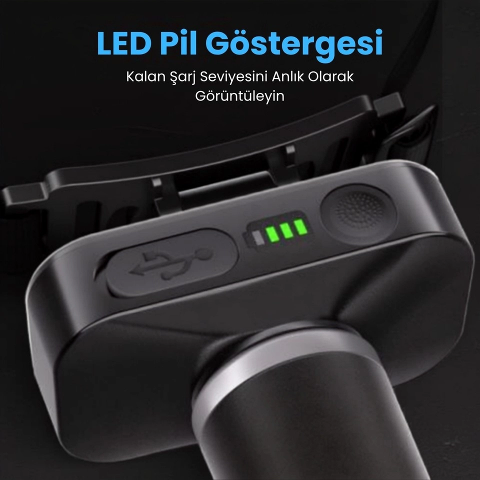 Philips SFL3347 Zooming Özellikli Max. 650 Lümen 15W LED Kafa Lambası Type-C Şarjlı IP44 Suya Dayanıklı Ayarlanabilir Kafa Feneri