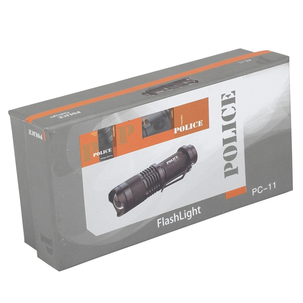 Police PC-11 Tek Pilli Mini El Feneri Cree Q5 LED Zoomlu