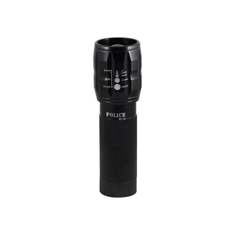 Police PC-14 Pilli Mini El Feneri Zoomlu Cep Tipi Güçlü LED
