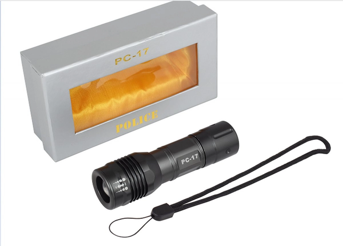 Police PC-17 Cree Power LED Zoomlu El Feneri 3xAAA Pilli Metal Kasa