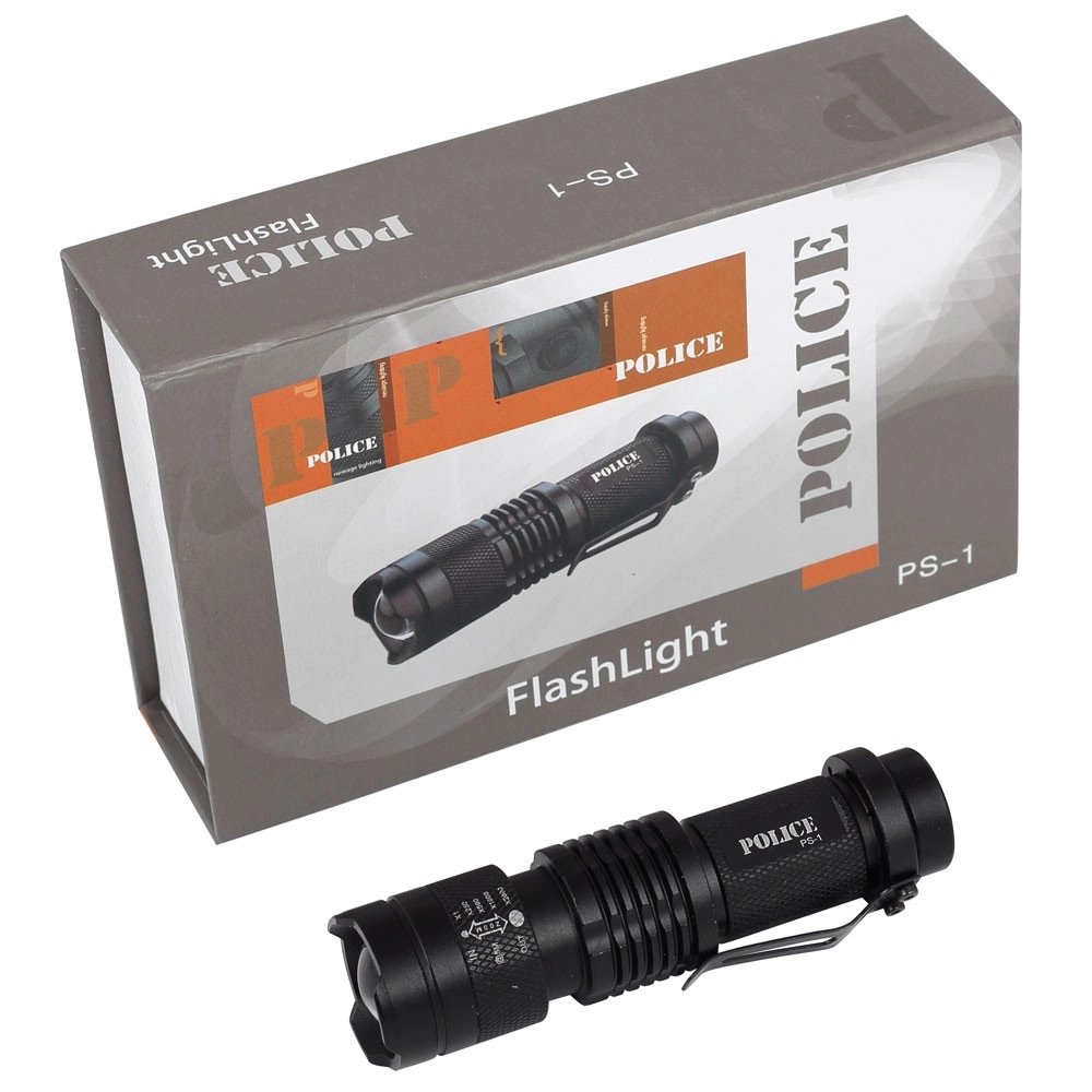 Police PS-1 Cree LED Şarj Edilebilir El Feneri Full Set