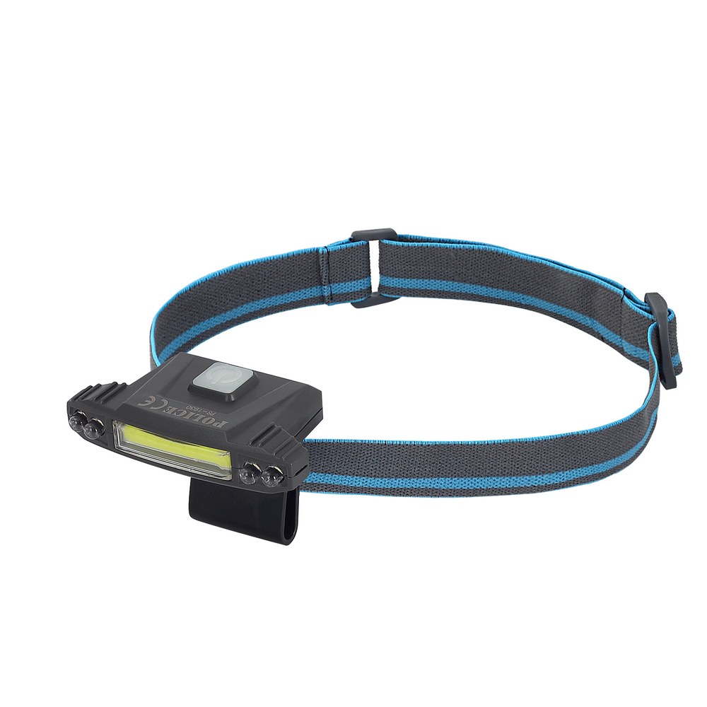 Police PS-1930 USB Şarjlı COB Led Şapka Feneri