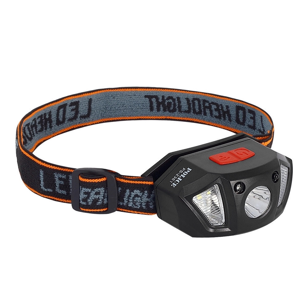 Police PS-2361 Sensörlü Şarjlı Kafa Feneri Kırmızı İkaz Modlu