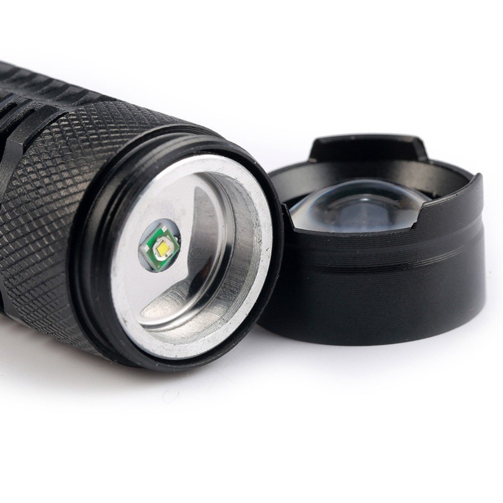Police Cree Q5 LED Zoomlu Duracell Pilli Mini Feneri