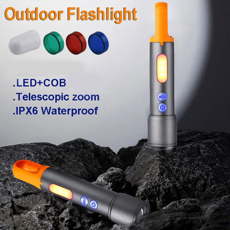 Powerdex PD-3900 Ultra Parlak COB Led 9 Modlu Askılı Şarjlı El Feneri