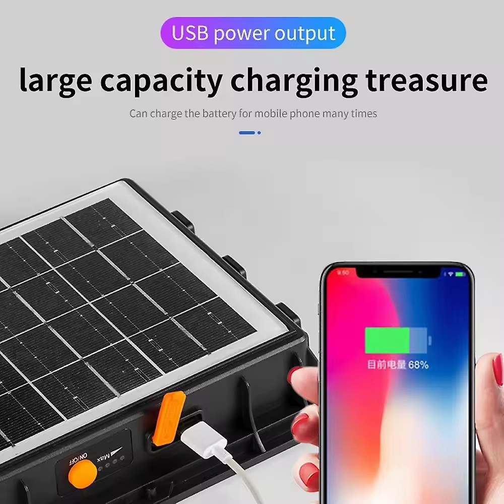 Powerdex PD-7070PRO 400 LED Profesyonel Çakar Işıklı Güneş Enerjili Projektör