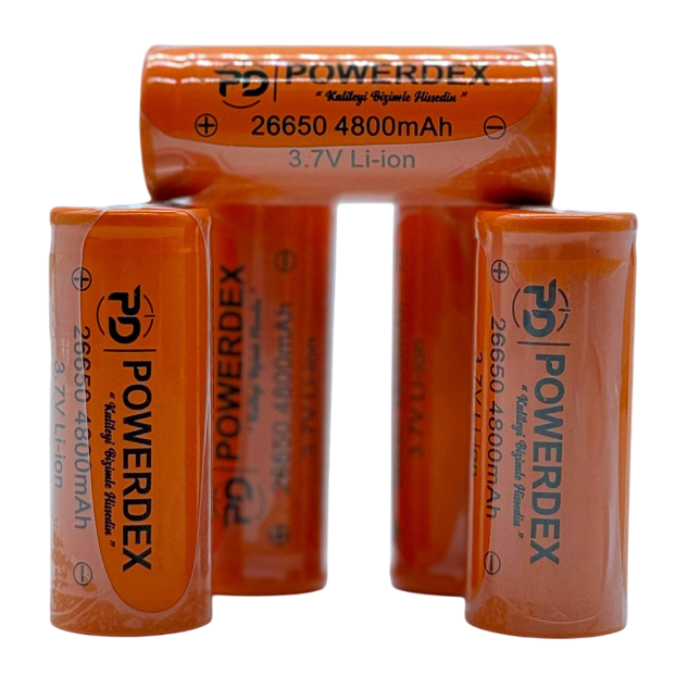 Powerdex Small Sun 26650 3.7V 4800 mAh Li-ion Şarjlı Pil