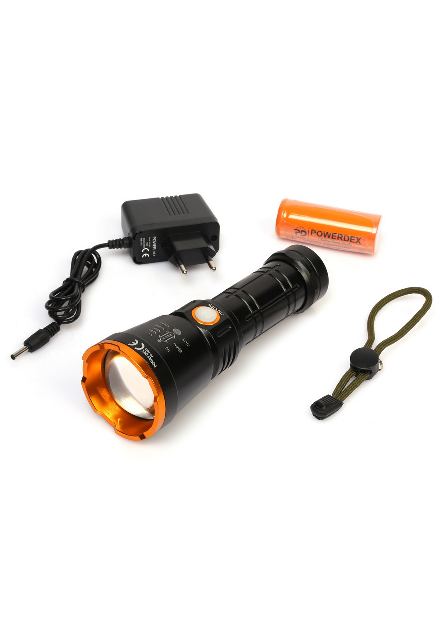 Powerdex PD-6682 15Watt Süper LED Profesyonel Şarjlı El Feneri