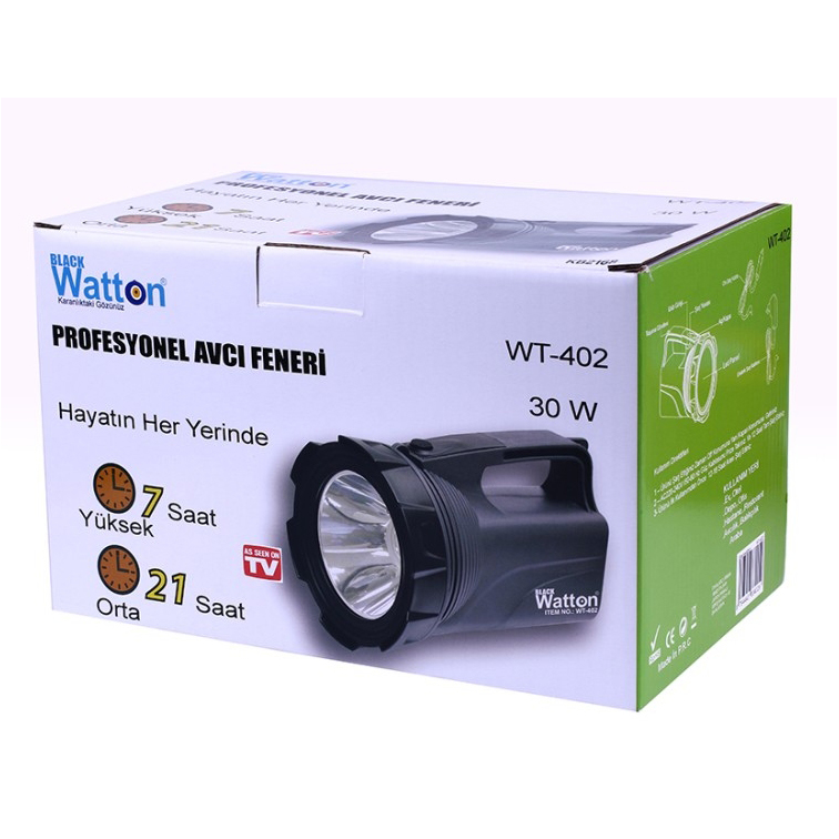 Watton WT-402 30W Avcı Spot Feneri